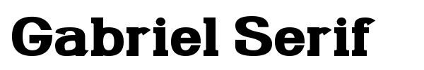 Gabriel Serif font preview
